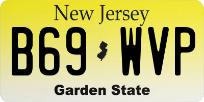 NJ license plate B69WVP