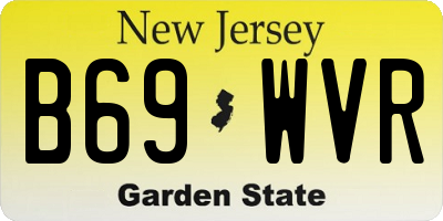 NJ license plate B69WVR