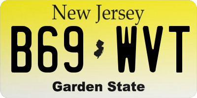 NJ license plate B69WVT