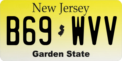 NJ license plate B69WVV