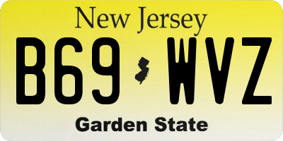 NJ license plate B69WVZ
