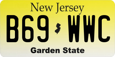 NJ license plate B69WWC