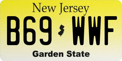 NJ license plate B69WWF