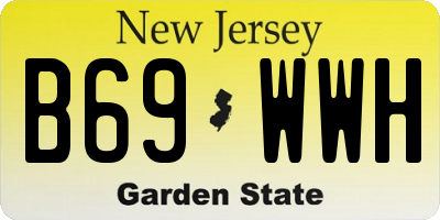 NJ license plate B69WWH