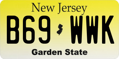 NJ license plate B69WWK