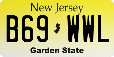 NJ license plate B69WWL