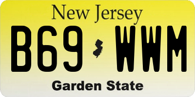 NJ license plate B69WWM