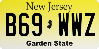 NJ license plate B69WWZ