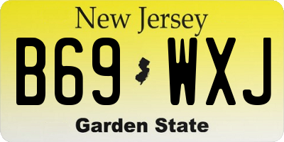 NJ license plate B69WXJ