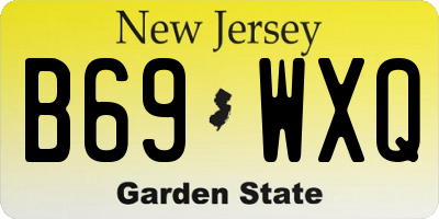 NJ license plate B69WXQ