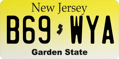 NJ license plate B69WYA