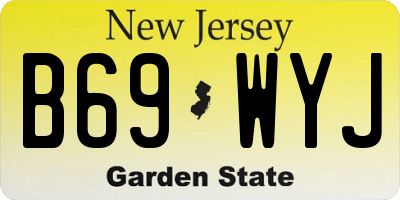 NJ license plate B69WYJ