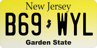 NJ license plate B69WYL
