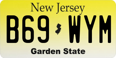 NJ license plate B69WYM