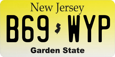 NJ license plate B69WYP