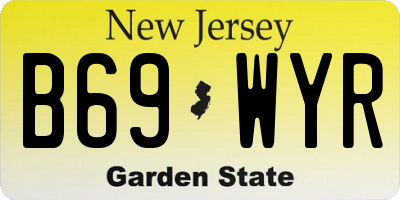 NJ license plate B69WYR