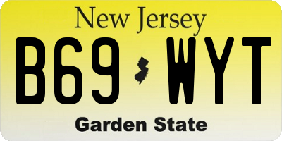 NJ license plate B69WYT