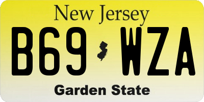 NJ license plate B69WZA