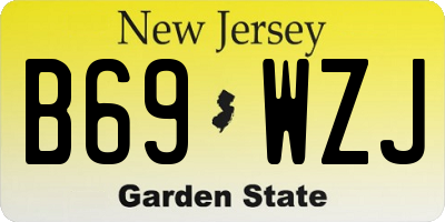 NJ license plate B69WZJ