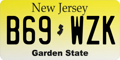NJ license plate B69WZK