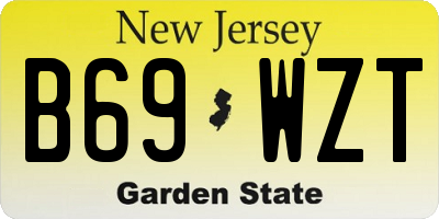 NJ license plate B69WZT