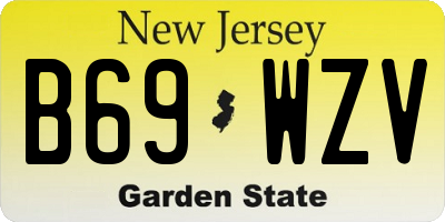 NJ license plate B69WZV