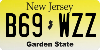 NJ license plate B69WZZ