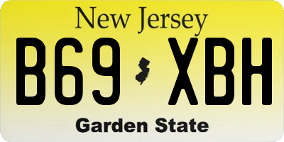 NJ license plate B69XBH