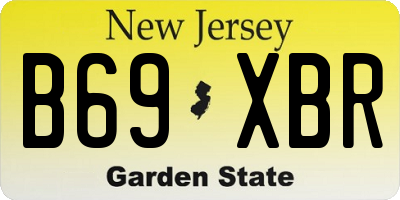 NJ license plate B69XBR