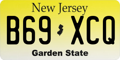NJ license plate B69XCQ
