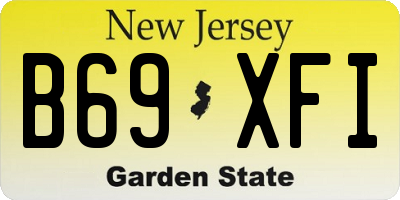NJ license plate B69XFI