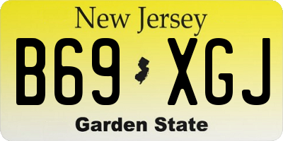 NJ license plate B69XGJ