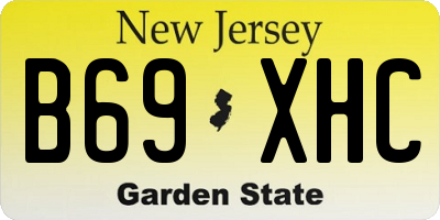 NJ license plate B69XHC