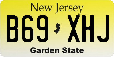 NJ license plate B69XHJ