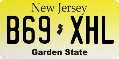 NJ license plate B69XHL