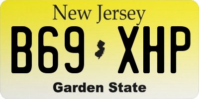 NJ license plate B69XHP