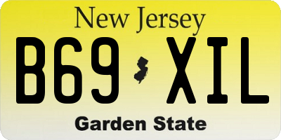 NJ license plate B69XIL