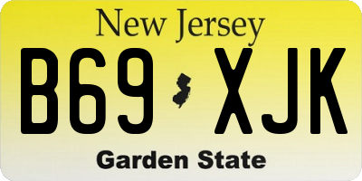 NJ license plate B69XJK
