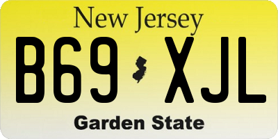 NJ license plate B69XJL