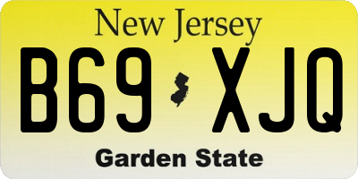 NJ license plate B69XJQ