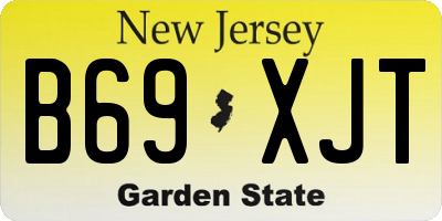 NJ license plate B69XJT