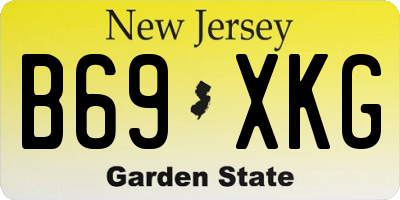 NJ license plate B69XKG