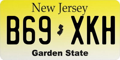 NJ license plate B69XKH