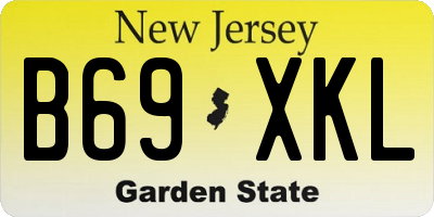 NJ license plate B69XKL