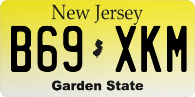 NJ license plate B69XKM