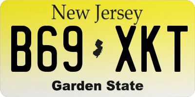 NJ license plate B69XKT