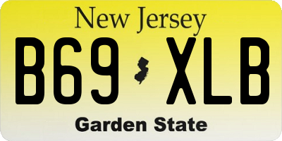NJ license plate B69XLB