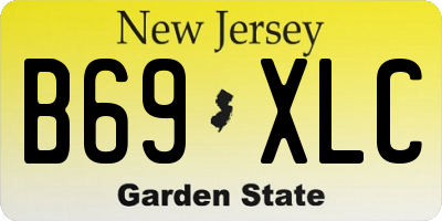 NJ license plate B69XLC
