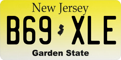 NJ license plate B69XLE