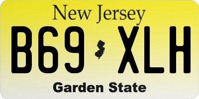 NJ license plate B69XLH